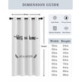 thumbnail image 6 of Text Bless Thermal Insulated Blackout Curtains for Bedroom 84 Length Our Home and Who Enter White Backdrop Room Darkening Curtain 1 Panel Grommet Window Curtain Drape for Living Room Nursery Room, 6 of 7