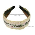 thumbnail image 4 of Unique Bargains 1 Pc Classic Embroidery Bohemia Headband for Women for Girls 1.97" Wide White, 4 of 6