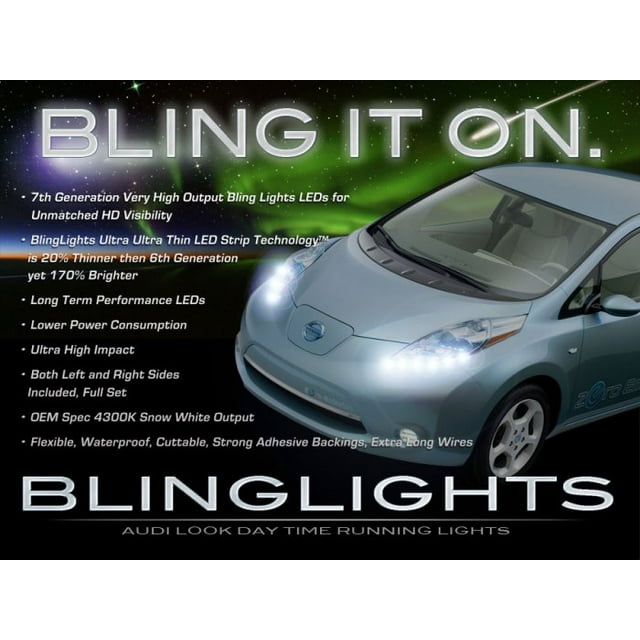 Pour Nissan Feuille LED DRL Bandeaux de Feux de Jour Kit de Feux de Circulation
