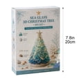 thumbnail image 7 of Sea Glass Christmas Tree DIY Kit with Warm LED Lights, Nautical Coastal Tabletop Ornament, Complete Hand‑Assembly Craft Kit for Home Display, Christmas and Holiday Gift, 7 of 7