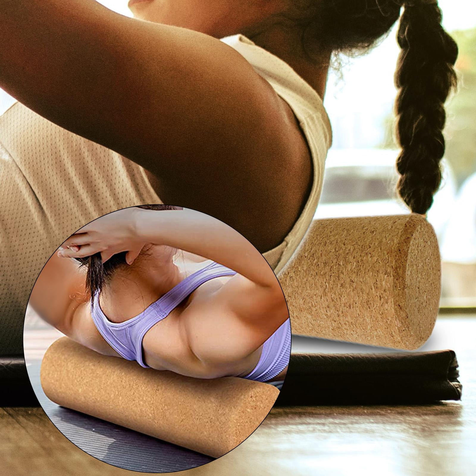 Point Myofascial Release Deep Tissue Core Exercises Yoga Pillar for Gym Back Leg , 3.94x13.78inch