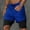Blue, variant on Zylanna Men's Casual Double-layer Shorts, Solid Color Elastic Waist Athletic Sport 2025 New Style with Pockets Summer Short Pants for Man Black Size 2XL