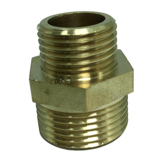 Conector de fontanería de adaptador de pezón apropiado de latón ño 4 puntos Zulema Adaptador de rosca de latón
