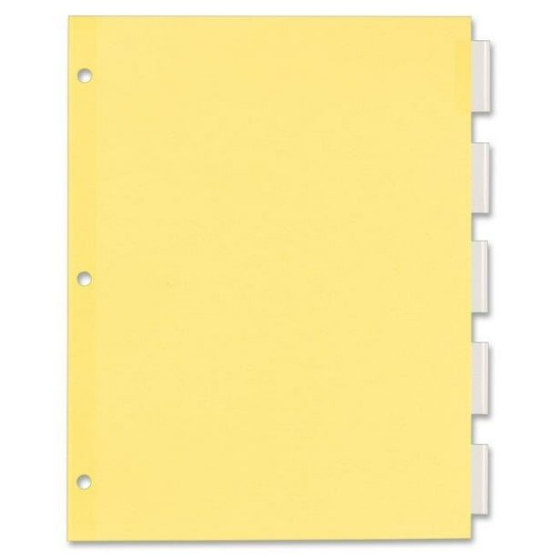 Essentials Economy Insertable Tab Dividers Set of 5, Clear Tabs