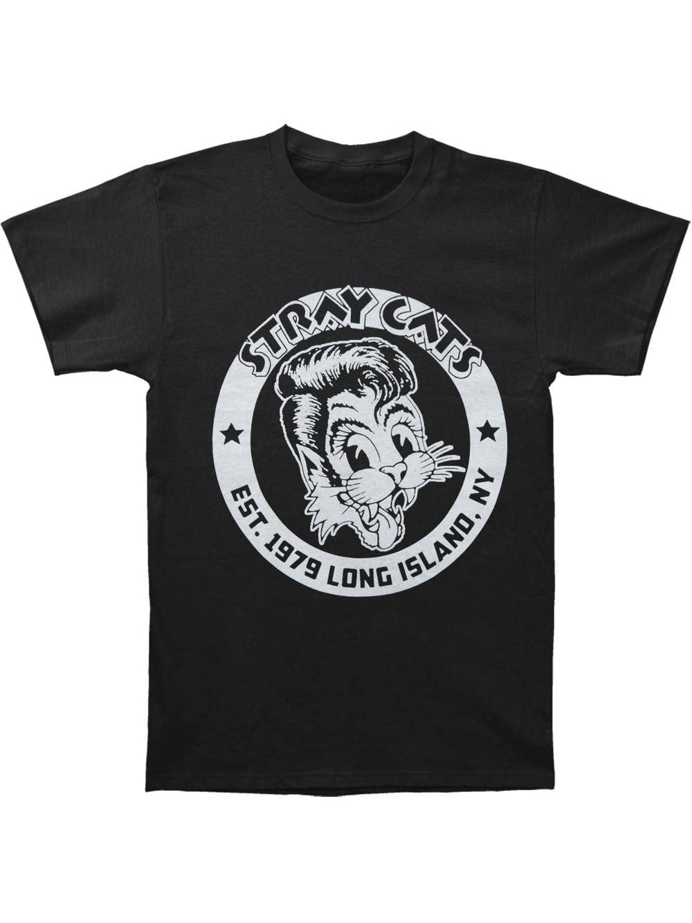 Stray Cats - Stray Cats Men's Established 1979 Slim Fit T-shirt Black ...