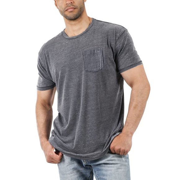 Product Category Men T Shirts - Product Title Summer Men's Round Neck Pocket Casual Comfort Skin-Friendly Tee