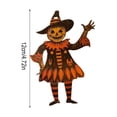 thumbnail image 3 of Fall Harvest Vintage Halloween Scarecrow Cutout Garland Banner Wall Hanging Ornament for Fireplace Mantel Indoor Farmhouse Home Decor, 3 of 9