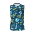 thumbnail image 6 of Lsque Dump Truck Print Men's Cotton Blend Sleeveless Muscle Shirts (S-3XL)- Moisture Wicking, Odor Protection, UPF 30+,3X-Large, 6 of 8