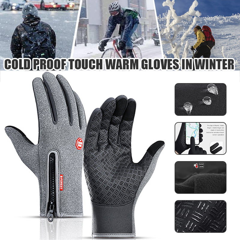 Autumn and Winter Outdoor Gloves Keep Warm high Density Waterproof Fabric PU Material wear-Resistant Anti-Slip Gloves