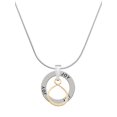 thumbnail image 1 of Delight Jewelry Goldtone Infinity Loop Joy Ring Charm Necklace, 18", 1 of 4