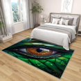thumbnail image 4 of 4x6 Rug, Dragon Rug Washable Non Slip Soft for Living Room Bedroom, 3D Green Dragon Eye Area Rug, Horror Carpet, Dragon Home Decor & Gifts, 4 of 7