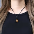 thumbnail image 2 of COAI Natural Brown Tiger Eye Round Mala Bead Reiki Healing Pendant Necklace, 2 of 5