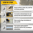 thumbnail image 4 of Sikaflex self-Leveling sealant - Gray - Seals Horizontal Joints in Concrete - Strong Elasticity Improves Durability - 29 fl. oz. Cartridge (Pack of 12), 4 of 6