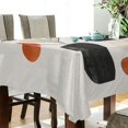 thumbnail image 5 of Yayeee Tablecloths 54" x 54" Rectangle Wrinkle Resistant Party Table Cover, White Abstract Shapes, 5 of 8