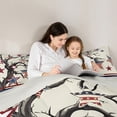thumbnail image 4 of Feelyou Cartoon Stars Tree Bedding Comforter Set 7 Pieces, Retro American Flag Full Bedding Set, July Fourth Theme Reversible Fitted Sheet Flat Sheet, Breathable Home Decor, 4 of 8