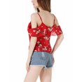 thumbnail image 5 of Women's Lace Off Shoulder Tops Casual Loose Blouse Shirts, 5 of 7