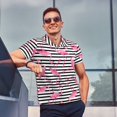 thumbnail image 4 of Balery Flamingos Camisa Polo de Hombre con Estampado, de Manga Corta y Tejido Medio, Camisa Tipo Golf Polo-4X-Large, 4 of 6