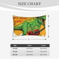thumbnail image 6 of Balery Cool Dinosaur Playing Guitar Pillow Covers,Bed Pilowcases,Reversible Plush Throw Pillow Covers End Pillow Encasement,Pillow Case - 16"X24", 6 of 9