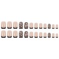 thumbnail image 5 of Uñas postizas, uñas postizas, regalos para mujeres, diseño de flores oscuras, para usar, estilo dulce y genial, parches para uñas postizas removibles., 5 of 5