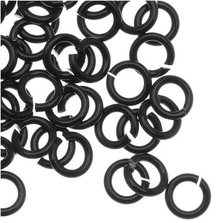 Artistic Wire, Chain Maille Jump Rings, 20 Ga / ID 2.38mm / 250pc, Black Color