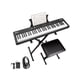 thumbnail image 3 of 61 - key portable electric semi - weighted keyboard piano beginners/professionals. comes power supply, built - in speakers, pedal. ideal birthday o christmas (available stand y stool/without s..., 3 of 8