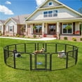 thumbnail image 4 of Yaheetech 24.2″ Tall 6 Panels Metal Dog Playpen for Exercise Outdoor Indoor Fence, Black, 4 of 7