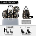 thumbnail image 3 of Women Men Gym Bag,Cute Cartoon Corgi Small Duffle Bag Spend the Night Bags for Women with Shoes Compartment Washbag,Detachable Shoulder Strap,19.7x8.3x11 Inches, 3 of 5