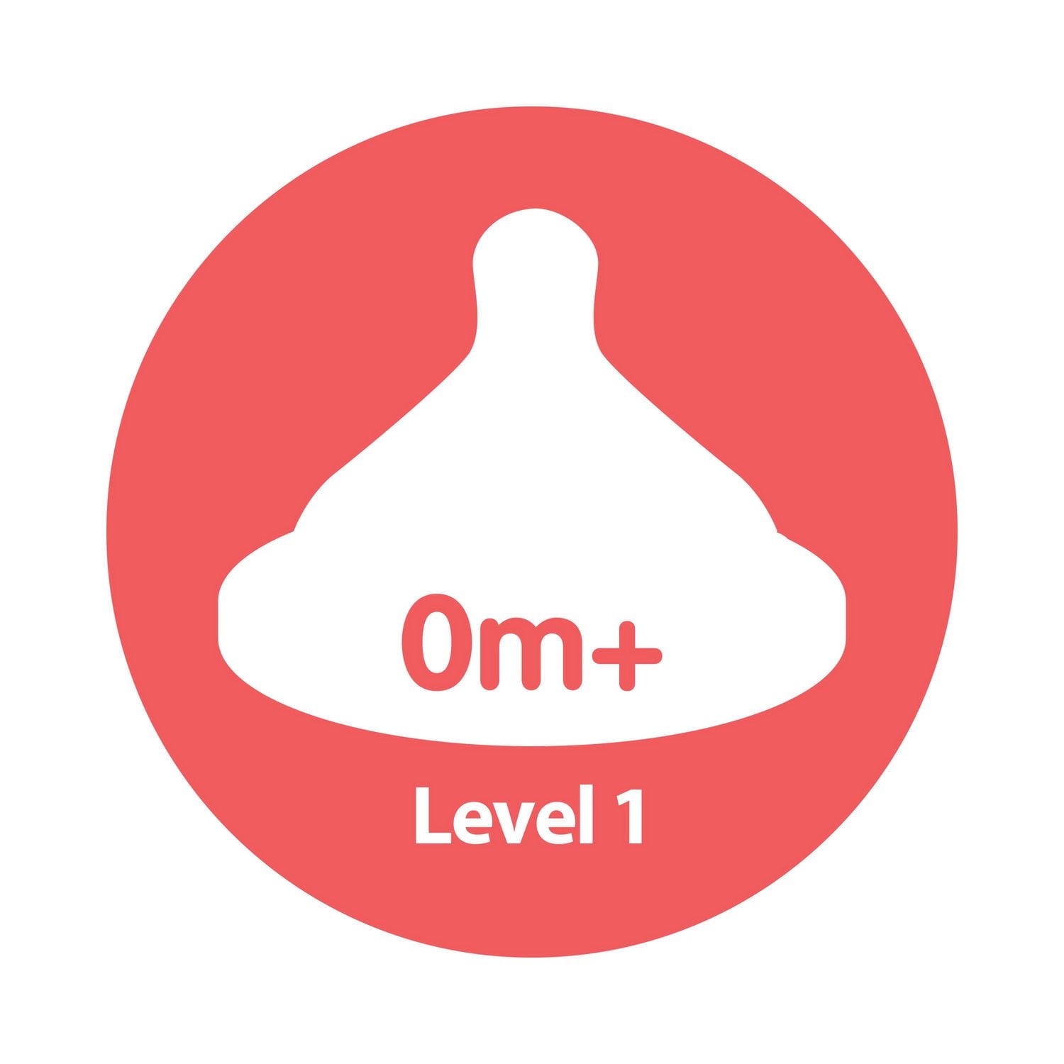 Dr. Brown's Natural Flow Level 1 Narrow Baby Bottle Silicone Nipple, Slow Flow, 0m+, 100% Silicone Bottle Nipple