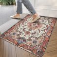 thumbnail image 3 of Bohemian Orange Ethnic Retro Patterned Carpet Welcome Doormat for Indoor/Outdoor Entrance Bohemian Orange Ethnic Retro Patterned Carpet Decoration Door Mat Kitchen Door Mat Bedroom Doormat 17x30 Inch, 3 of 6