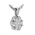 thumbnail image 3 of Araiya Sterling Silver Round Diamond Cluster Pendant Necklace (1/2 cttw, I-J Color, I2-I3 Clarity), 18", 3 of 5