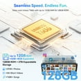 thumbnail image 4 of Blackview Unlocked Cell Phones Wave 8 4GB RAM 128GB ROM Octa-core GSM 4G LTE Smartphone Dual SIM , 6.5" HD+ 90Hz, Blue, 4 of 12