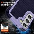 thumbnail image 6 of for Galaxy S21 Case, S21 Case with Self Healing Flexible TPU Screen Protector[2 Pack], Military Grade Dual-Layer Heavy Duty Protection Case for Samsung Galaxy S21 5G-Purple/Blue, 6 of 13