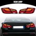 thumbnail image 2 of Unique Bargains 1 Pair OLED Tail Lights Assembly Sequential Turn Signals 3D Dynamic Animation Lighting for BMW F10 11-17, 2 of 6