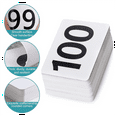 thumbnail image 5 of 100Pcs Table Numbers 1-100,Plastic Numbers, Double Sided Number Cards for Wedding Reception Restaurant, 5 of 7