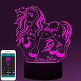 thumbnail image 1 of Regalos para niñas, luz nocturna 3d personalizada para niños, regalo de cumpleaños para niños, regalo para hija, nombre personalizado, lámpara de unicornio 3d, regalos para Feliz Sencillez, 1 of 5
