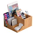 thumbnail image 1 of Pezin & Hulin Bamboo Desk Organizer, Multicompartment Storage Box, Multifunctional Office Container Holder for Table, 1 of 10