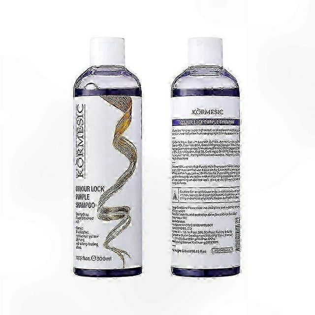 Violet Shampoo for Blonde and Silver Hair, Reduces Brassiness, Boosts Shine, Ideal for Gray and Highlighted Hair Maintenance