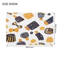 thumbnail image 2 of 2 Piece Soft Bathroom Rug Set Orange and Black Halloween Candies Bath Mat and U-Shaped Toilet Contour Rug (16"x24"+20"x24"), 2 of 5