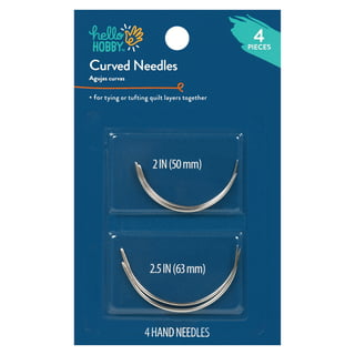  Dritz Home 9020 Curved Upholstery Hand Needles, Size 3, 4, 5 &  6-Inch (4-Piece)
