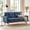 Blue, variant on Ebello 2-Seater Sofa with Detachable Back Cushion, Fabric Upholstered Loveseat with Soft Seat Cushion for Living Room, Apartment, Office – 3 Colors (Beige)