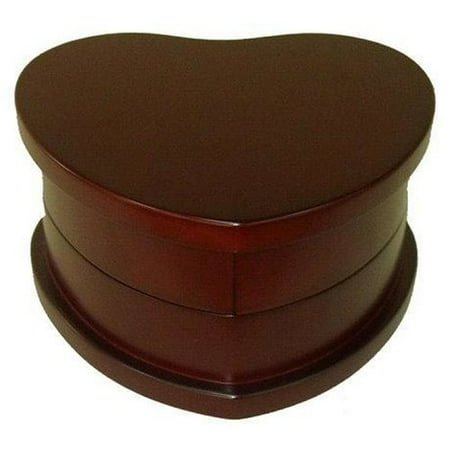 Heim Concept Heart Shaped Wood Jewelry Box
