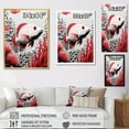 thumbnail image 4 of Designart "The Mysterious Crawl Of Black And Red Fish I" Coastal Coral Under Water Floater Framed Wall Decor, 4 of 5