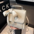 thumbnail image 5 of Korean Design 2025 Spring Backpack Wind College Commuter Bow Female Niche New Fashion Crossbody Bag, 5 of 10