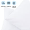 thumbnail image 7 of 2 Pack Organic Cotton Toddler Pillowcase/Travel Pillowcase 14x20 Inches with Envelope Closure - Soft  Breathable Children Pillow Cover Solid White, 7 of 7