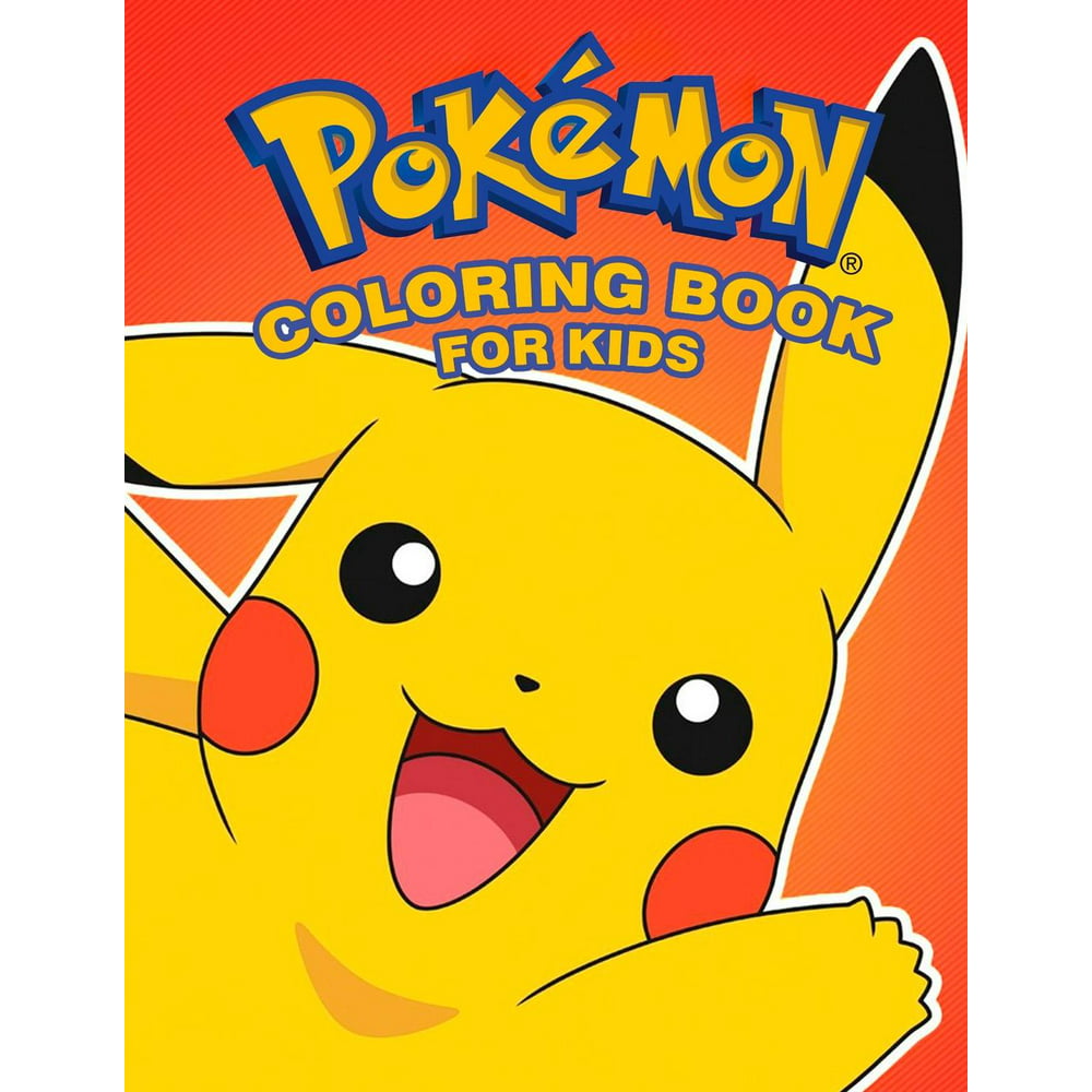 Pokemon Coloring Book For Kids Illustrations Of Pikachu Ash And