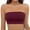 Wine, variant on GILIGEGE Strapless Push Up Bras for Women Bandeau Bra Padded Bralette Bra Seamless Tube Top Stretchy Crop Top Going Out Summer Tank Basic Shirt Traceless Large Anti Drop Wrapped Chest Wrapped Up Bra