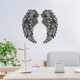 thumbnail image 6 of Metal Angel Wings Wall Art Decor with Led LightsSculpture Art Indoor Outdoor Wall Hanging Decorations, 6 of 8