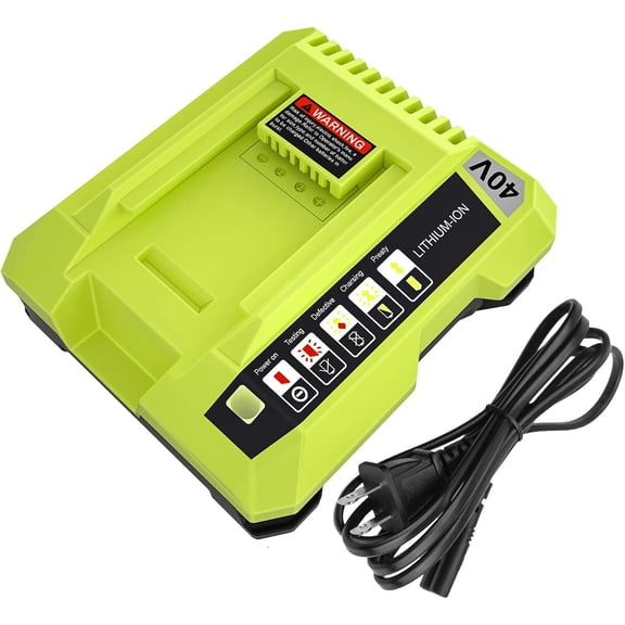 OP401 Fast Charger Replacement for Ryobi 40V Battery OP401 Charger Compatible with Ryobi 40V Lithium Battery OP4015 OP4026 OP4026A OP4030 OP4040 OP4050 OP4050A OP4060 OP40261 OP40301 OP40401 Charger