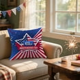 thumbnail image 5 of Clearance! Boovnll 4th of July Pillow Covers 18x18, Red White Blue Stars Stripe Throw Pillow Covers - Patriotic Pillow Covers for Memorial Day Home Sofa Couch Decor, 4th of July Decorations, 5 of 6