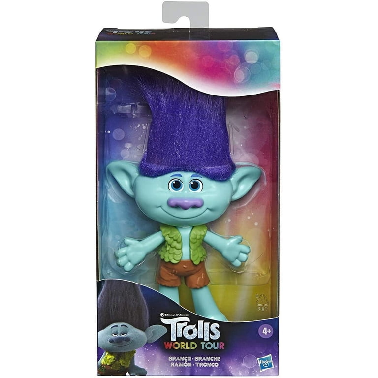 Hasbro DREAMWORKS TROLLS World Tour Branch Medium Doll - New